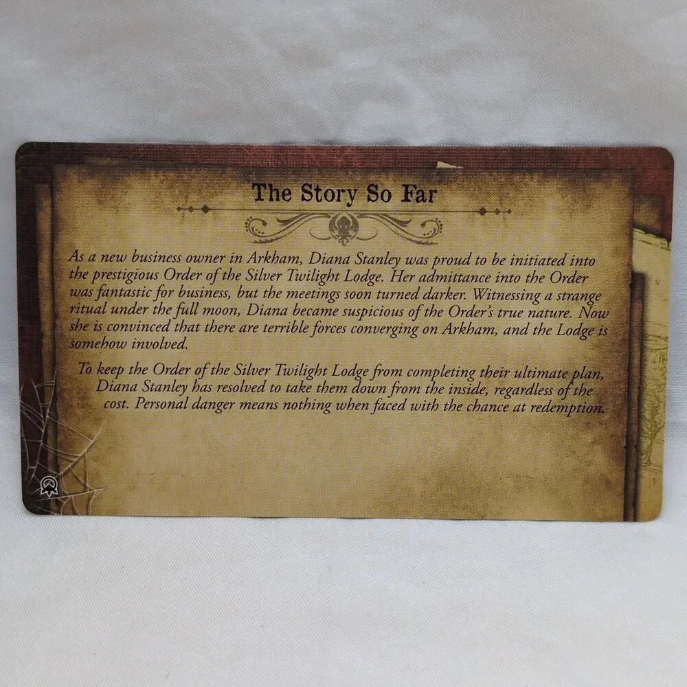 (4) Mansions Of Madness Streets Of Arkham Character Cards Only